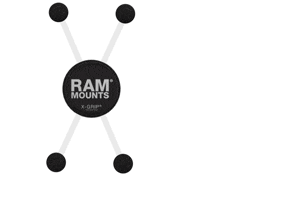 Suport telefon Ram Mounts X-Grip HBAR/BRK/CLCH [2]