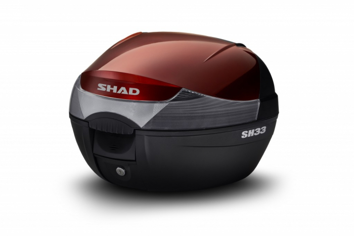 Top case cu capac colorat SHAD SH33 Rosu [1]