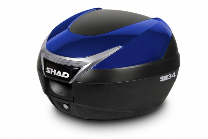 Top case cu capac colorat SHAD SH34 Albastru [1]