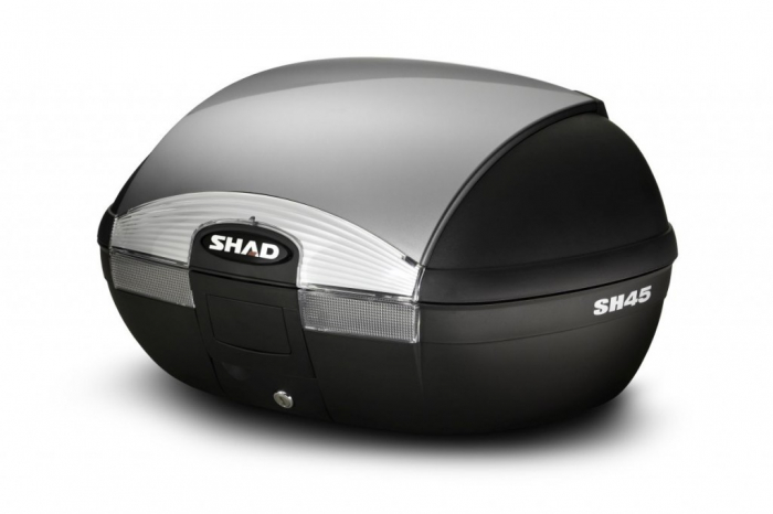 Top case cu capac colorat SHAD SH45 Argintiu [1]