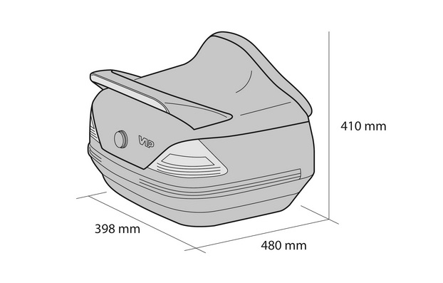 Top case CUSTOMACCES MERCEDES MT0005N Negru [2]