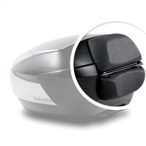 Top case SHAD SH48 Gri inchis with backrest, carbon cover and PREMIUN SMART lock [4]