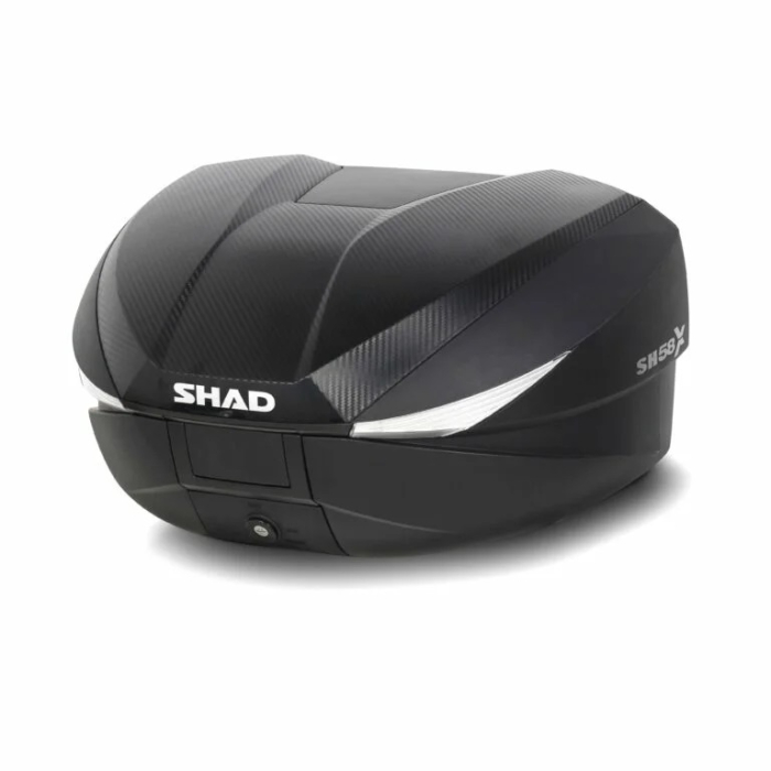 Top case SHAD SH58X D0B58206B Carbon (expandable concept) with PREMIUM lock and backrest [2]