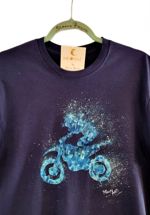Tricou MOONArt Blue Transition Enduro [2]