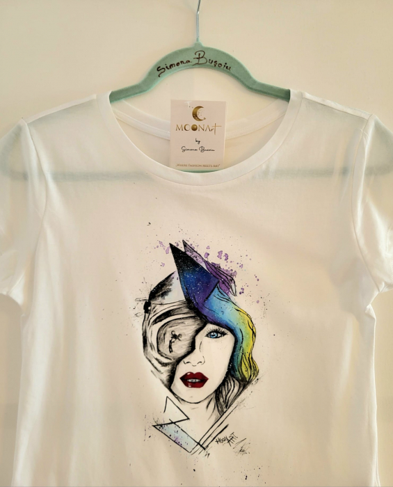 Tricou MOONArt Girl Enduro Abstract Lady [2]