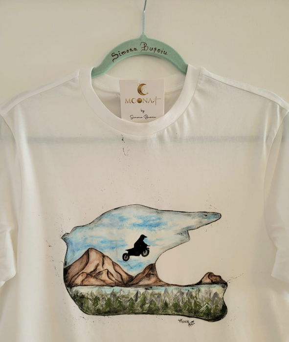 Tricou MOONArt Landscape Enduro Helmet [2]