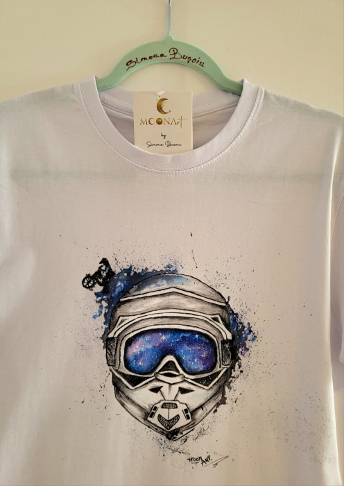 Tricou MOONArt Universe Enduro Helmet [2]