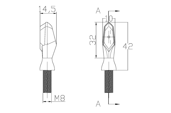 Turn signals PUIG PUTT 3734N Negru homologated [3]