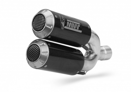 Piese moto - 2 Silencers kit MIVV MK3 D.042.SM3C Carbon
