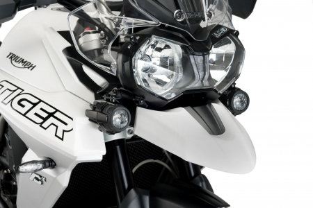 Piese moto - Adapters for auxiliary lights PUIG 1350N Negru set