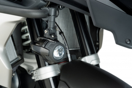 Piese moto - Adapters for auxiliary lights PUIG 3145N Negru set