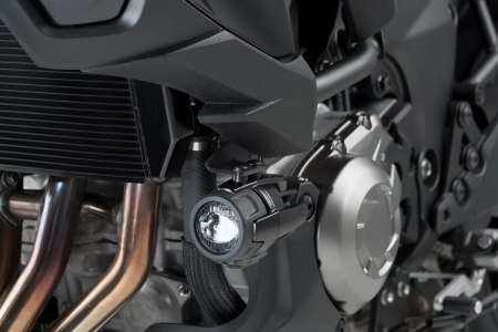 Piese moto - Adapters for auxiliary lights PUIG 3502N Negru set