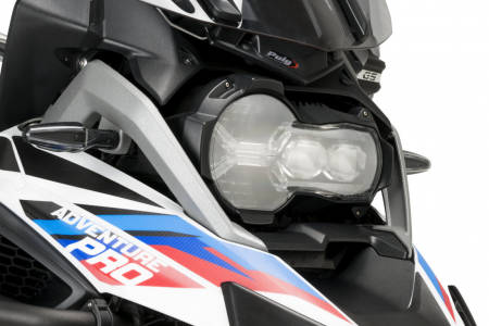 Piese moto - Adhere headlight protector PUIG 21445W transparent