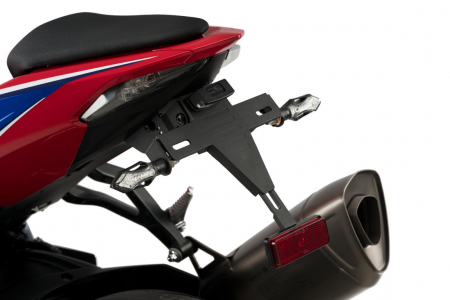 Piese moto - Adjustable license support PUIG 20489N Negru