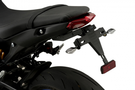 Piese moto - Adjustable license support PUIG 20668N Negru