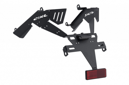 Piese moto - Adjustable license support PUIG 22193N Negru