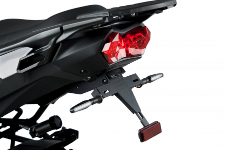 Piese moto - Adjustable license support PUIG 3495N Negru