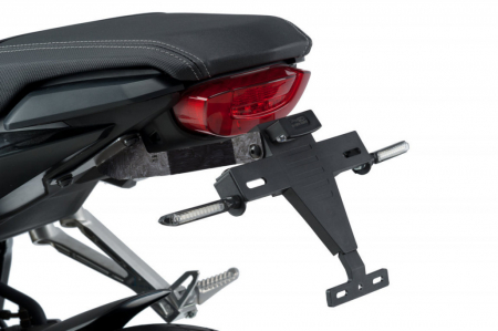 Piese moto - Adjustable license support PUIG 3527N Negru