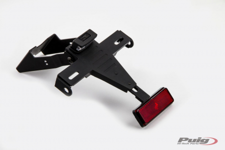 Piese moto - Adjustable license support PUIG 3620N Negru