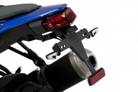 Piese moto - Adjustable license support PUIG 3861N Negru