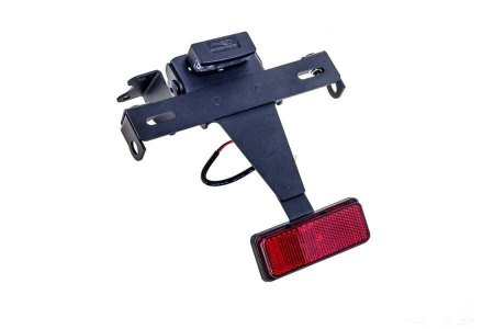 Piese moto - Adjustable license support PUIG 7108N Negru