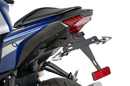 Piese moto - Adjustable license support PUIG 7799N Negru