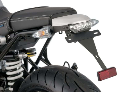 Piese moto - Adjustable license support PUIG 8152N Negru