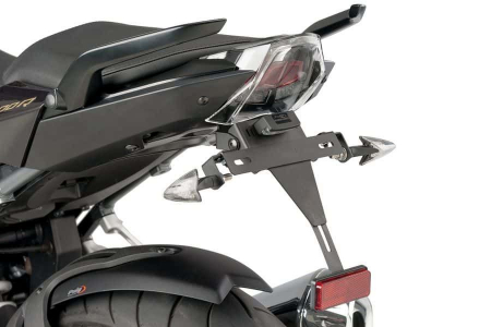 Piese moto - Adjustable license support PUIG 8541N Negru