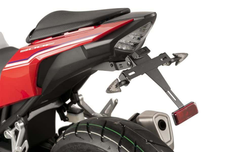 Piese moto - Adjustable license support PUIG 8722N Negru
