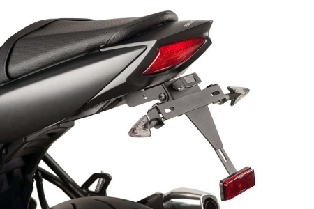 Piese moto - Adjustable license support PUIG 8729N Negru