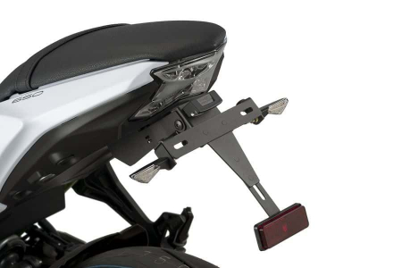 Piese moto - Adjustable license support PUIG 9353N Negru