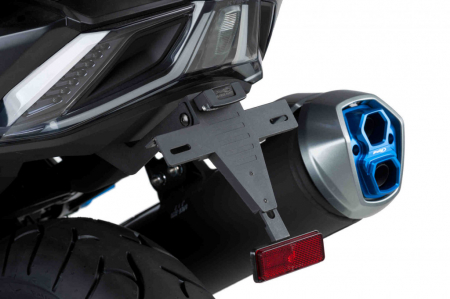 Piese moto - Adjustable license support PUIG 9534N Negru