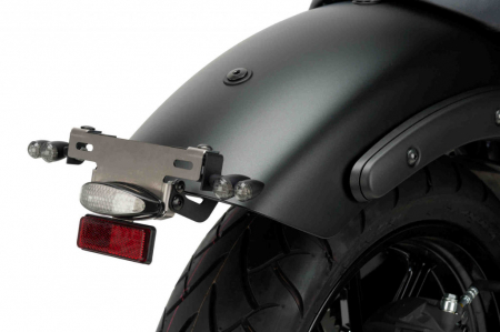 Piese moto - Adjustable license support PUIG 9675N Negru
