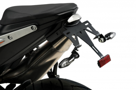 Piese moto - Adjustable license support PUIG 9683N Negru