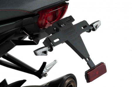 Piese moto - Adjustable license support PUIG 9786N Negru