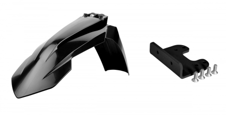 Piese moto - Aripa fata POLISPORT with adaptor Negru