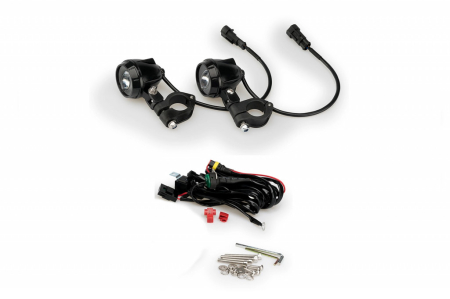 Piese moto - Auxiliary LED lights PUIG BEAM 2.0 20755N Negru homologated, set