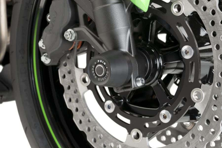Piese moto - Axle sliders PUIG 8654N Negru color caps included