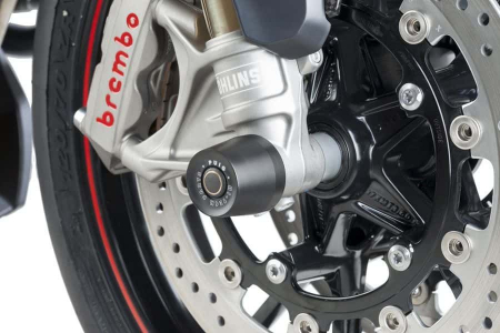 Piese moto - Axle sliders PUIG 8687N Negru color caps included