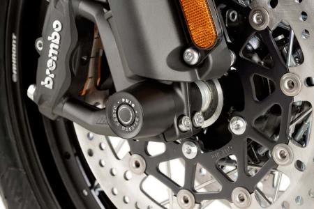 Piese moto - Axle sliders PUIG 8691N Negru color caps included