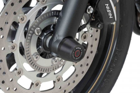 Piese moto - Axle sliders PUIG 9510N Negru color caps included
