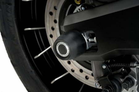 Piese moto - Axle sliders PUIG PHB19 20801N Negru without color caps, rear