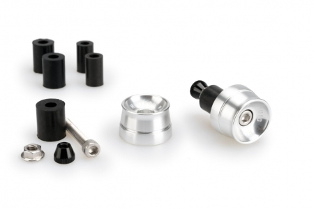 Piese moto - Bar ends PUIG SPEED 21016P argintiu UNIVERSAL M6 13-18mm.