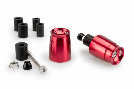 Piese moto - Bar ends PUIG SPORT 21011R Rosu UNIVERSAL M6 13-18mm.