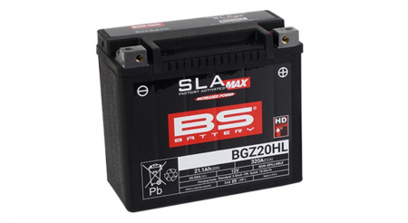 Piese moto - Baterie activata din fabrica BS-BATTERY BGZ20HL SLA MAX