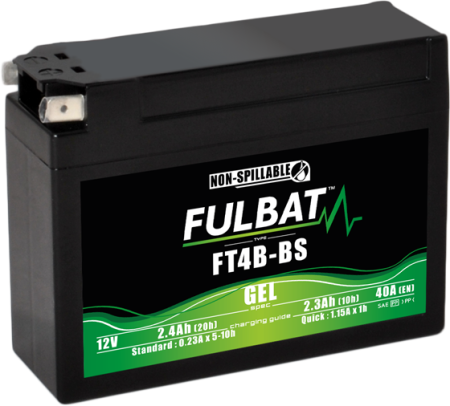 Piese moto - Baterie cu gel FULBAT FT4B-BS GEL