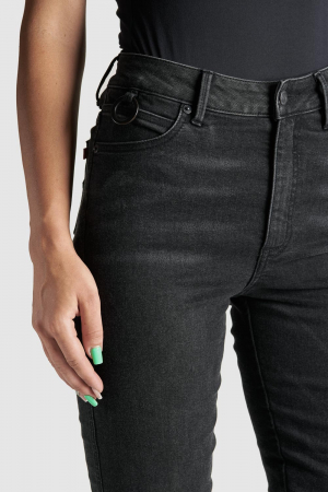 Blugi dama Pando Kusari Cor, Slim fit, Negru [4]