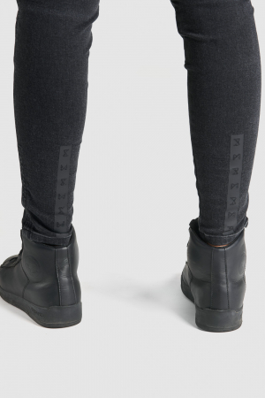 Blugi dama Pando Kusari Cor, Slim fit, Negru [3]