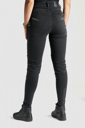 Blugi dama Pando Kusari Cor, Slim fit, Negru [1]