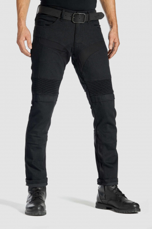 ECHIPAMENTE BARBATI - Blugi Pando Karldo Kev 01, Slim fit, Negru - lichidare stoc!